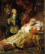Gyula Benczur Louis XV and Dubarry painting